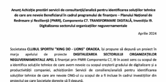PNRR anunt achizitie